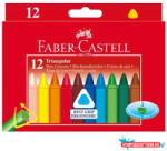Faber-Castell Zsírkréta, háromszögletű, FABER-CASTELL , 12 különböző szín (COR_TFC120010)