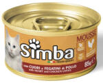 Monge 85g Mousse Szív és Csirkemáj