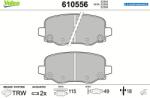 VALEO Set placute frana VALEO 610556 (610556)