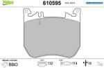 VALEO Set placute frana VALEO 610595 (610595)