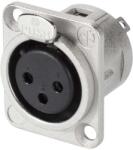 Neutrik Conector XLR Silver Female montaj