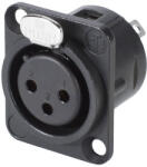 Neutrik Conector XLR Female Gold montaj