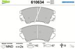 VALEO Set placute frana VALEO 610634 (610634)