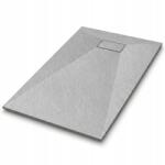 tech globe Zuhanytálca 110x90 szürke téglalap alakú vágott alacsony Smc szifon (TS-TRAY-A-110X90-GREY)