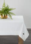 Takoy Față de masă albă 145x180 cm din catifea VELVET cu tiv decorativ Fata de masa