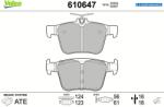 VALEO Set placute frana VALEO 610647 (610647)
