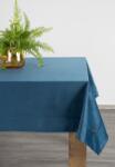 Takoy Față de masă 145x220 cm, din catifea VELVET albastru închis cu tiv decorativ Fata de masa