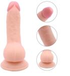 Guilty Toys Dildo Realist Erick cu Ventuza, 18 cm (12 cm inserabili), Diametru 4 cm Dildo