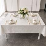 Pucioasa Fata de masa teflonata 160x220 cm, Crem cu imprimeu ornamental F4 Fata de masa
