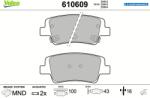 VALEO Set placute frana VALEO 610609 (610609)