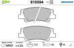 VALEO Set placute frana VALEO 610594 (610594)