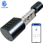 Portass-key Incuietoare smart tip cilindru negru scurt reglabil grosime usa 35-90 mm aplicatie TTLock (cilindru 1)