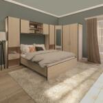 haaus Set Dormitor Madrid, Ulm Deschis/Wenge (910211)