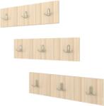 haaus Set 3 Cuierase Drepte Jinx, Stejar Ferrara, 50 x 15 cm (917173)