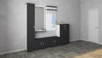 haaus Set Hol Como V4, Antracit/Alb, L 230 cm (914707)