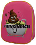  Ghiozdan gradinita 3D Emoji Stinkinrich Roz, 4455PK, gradinita, 1 compartiment