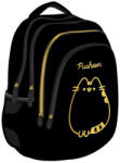 St. Majewski Ghiozdan St. Majewski Pusheen, 42cm, 4 compartimente, negru cu auriu