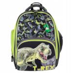 St. Majewski Ghiozdan St. Majewski Bambino TRex, 2 compartimente, 2 buzunare, negru cu verde, 650512