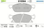 VALEO Set placute frana VALEO 610564 (610564)