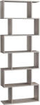 VASAGLE Biblioteca VASAGLE cu 6 rafturi, din lemn, pentru living, gri stejar (EZ-LBC061M01) Biblioteca