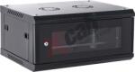 Xcab Cabinet rack metalic de perete 19 inch 4U 600x450 mm Xcab, negru (78378)