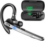 CerCip Casca Bluetooth CerCip G9, Bluetooth 5.1, Anulare zgomot, Cu carcasa de incarcare, Sunet HD, Multipoint, Autonomie baterie 60 ore, 15m, 13.6 grame, Buton mute (82629269)