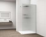 POLYSAN Esca - Walk-In zuhanyfal 110x210 cm, Antidrop, üveg Flute/króm ES1311-01 (ES1311-01)