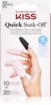 KISS Quick Soak-Off Remover Caps set pentru unghii 30 buc