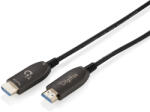 Digitus AK-330126-1000-S 100 M Fekete HDMI kábel (AK-330126-1000-S)