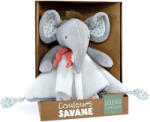 Doudou Elefánt szundikendő - 25 cm szürke