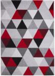 CORTINATEX Barcelona B430A_FMF64 piros-szürke geometriai mintás szőnyeg 200x290 cm (b430_200290red_grey)