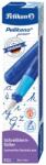 Pelikan Stilou Junior, penita L, grip ergonomic, pentru stangaci, culoare albastru, in cutie de carton, Pelikan 824859