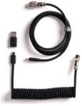 Keychron Coiled Aviator Cable 8K fekete CAB-49 (CAB-49)
