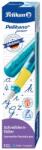 Pelikan Stilou Junior, penita L, grip ergonomic, pentru stangaci, culoare turcoaz, in cutie de carton, Pelikan 824873