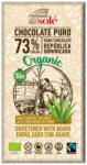 Chocolates Solé Ciocolata neagra cu sirop de agave Bio 73% cacao, 100g, Chocolates Sole