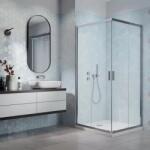 Radaway Cabina de dus patrata Radaway Alienta C cu usi culisante 80x80 cm crom lucios (10238080-01-01)