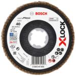 Bosch Disc lamelar slefuire otel Bosch X551 Expert for Metal, inclinat, X-Lock, 125x22.23mm, G40 (2608619803)