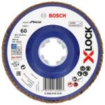 Bosch Disc lamelar slefuire otel Bosch X551 Expert for Metal, plastic, X-Lock, 125x22.23mm, G60 (2608619816)