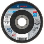 Bosch Disc lamelar slefuire otel/inox Bosch PRO X571, inclinat, 115x22.23mm, G120 (2608607319)