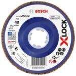 Bosch Disc lamelar slefuire otel Bosch X551 Expert for Metal, plastic, X-Lock, 125x22.23mm, G40 (2608619815)