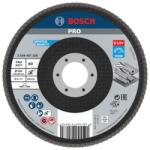 Bosch Disc lamelar slefuire otel/inox Bosch PRO X571, 125x22.23mm, G80 (2608607328)