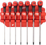 Milwaukee MLW - Set 7 chei cu maner in T, Torx, cu suport [4932498690] (4932498690) Cheie imbus