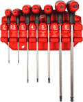 Milwaukee MLW - Set 7 chei cu maner in T, Hex, cu suport [4932498677] (4932498677) Cheie imbus