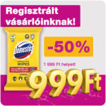 Domestos higiénikus törlőkendő citrom illattal (60 db)