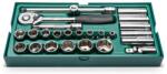 SATA Trusa de tubulare Sata, SAE, 1/2", 25 piese (ST09528) - bricolaj-mag Trusa unelte