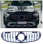  Mercedes Benz C253 X253 GLC Offroad 2019-2022 króm - lakkozott fekete hűtőrács Panamerica AMG GT stílusban Type2
