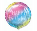 Flexmetal Fólia lufi Happy Birthday 48 cm színátmenetes Flexmetal (1 db)