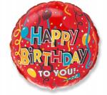 GoDan Fólia Léggömb Happy Birthday 45CM