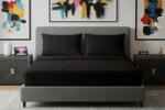 Alvásstúdió Jersey gumis lepedő Fekete 90-100x200 cm - alvasstudio