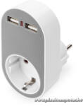 ASSMANN DA-70617 Univerzális 2 port USB Type-A 1x schuko töltőadapter (DA-70617)